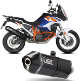 Auspuffendstück Mit Geräuschzulassung Speed Edge Stahl Schwarz Carbon - Mivv Kompatibel Mit Ktm 1290 Super Adventure - R - S - T (2021-2024)