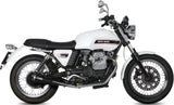 Doppelauspuffanlage Ohne Katalysator Mit Geräuschzulassung Ghibli Stahl Schwarz - Mivv Kompatibel Mit Moto Guzzi V7 Classic (2008-2016)
