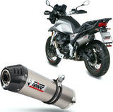 Auspuffendstück Mit Geräuschzulassung Oval Titan Carbon - Mivv Kompatibel Mit Moto Guzzi V85 Tt (2019-2024)