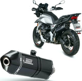 Auspuffendstück Mit Geräuschzulassung Speed Edge Stahl Schwarz Carbon - Mivv Kompatibel Mit Moto Guzzi V85 Tt (2019-2024)