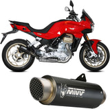 Auspuffendstück Mit Geräuschzulassung Gppro Carbon - Mivv Kompatibel Mit Moto Guzzi V 100 Mandello 1000 (2022-2024)