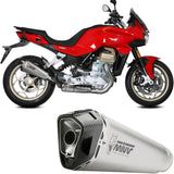 Auspuffendstück Mit Geräuschzulassung Delta Race Edelstahl Carbon - Mivv Kompatibel Mit Moto Guzzi V 100 Mandello 1000 (2022-2024)