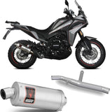 Auspuffendstück Ohne Katalysator Und Mit Geräuschzulassung Dakar Edelstahl - Mivv Kompatibel Mit Moto Morini X-Cape 649 (2021-2024)