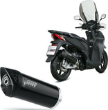 Katalysiertes Auspuffendstück Mit Geräuschzulassung Mover Stahl Schwarz - Mivv Kompatibel Mit Honda Sh 300 (2007-2020)