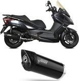 Komplette Abgasanlage Mit Katalysator Und Geräuschzulassung Mover Stahl Schwarz - Mivv Kompatibel Mit Kymco Downtown 300 (2009-2017)