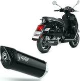 Katalysiertes Auspuffendstück Mit Geräuschzulassung Mover Stahl Schwarz - Mivv Kompatibel Mit Piaggio Vespa Gts 300 (2008-2020)