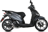Komplette Abgasanlage Mit Katalysator Und Geräuschzulassung Mover Stahl Schwarz - Mivv Kompatibel Mit Piaggio Liberty 125 (2019-2024)