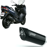 Katalysiertes Auspuffendstück Mit Geräuschzulassung Mover Stahl Schwarz - Mivv Kompatibel Mit Suzuki An 400 Burgman (2017-2020)