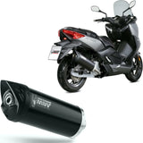 Katalysiertes Auspuffendstück Mit Geräuschzulassung Mover Stahl Schwarz - Mivv Kompatibel Mit Yamaha X-Max 125 (2017-2020)