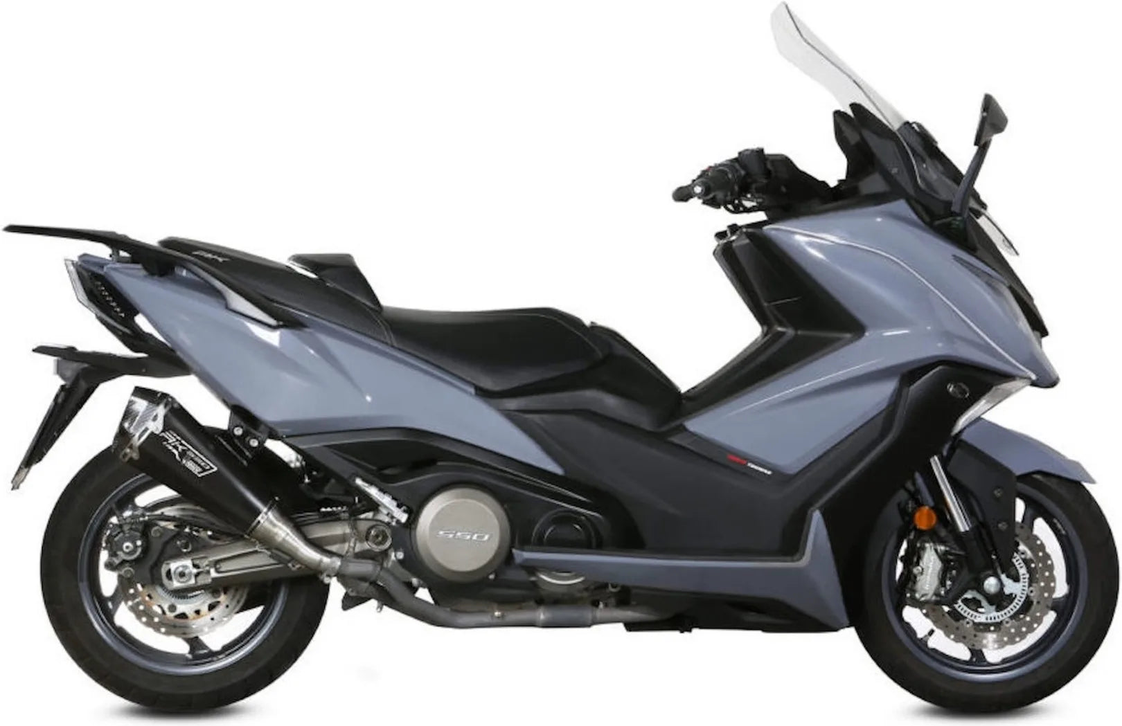 Katalysiertes Auspuffendstück Mit Geräuschzulassung Delta Race Edelstahl Carbon - Mivv Kompatibel Mit Kymco Ak 550 (2017-2020)