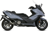 Auspuffendstück Ohne Katalysator Und Mit Geräuschzulassung Speed Edge Stahl Schwarz Carbon - Mivv Kompatibel Mit Kymco Ak 550 (2017-2020)