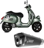 Komplette Abgasanlage Mit Katalysator Und Geräuschzulassung Delta Race Stahl Schwarz Carbon - Mivv Kompatibel Mit Piaggio Vespa Gts 300 (2008-2020)