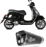 Auspuffendstück Ohne Katalysator Und Mit Geräuschzulassung Delta Race Stahl Schwarz Carbon - Mivv Kompatibel Mit Piaggio Vespa Gtv 300 (2023-2024)