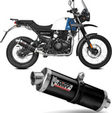 Auspuffendstück Ohne Katalysator Und Mit Geräuschzulassung Oval Stahl Schwarz - Mivv Kompatibel Mit Royal Enfield Himalayan (2021-2023)