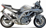 Katalysiertes Auspuffendstück Mit Geräuschzulassung Oval Edelstahl - Mivv Kompatibel Mit Suzuki Sv 650 (2003)