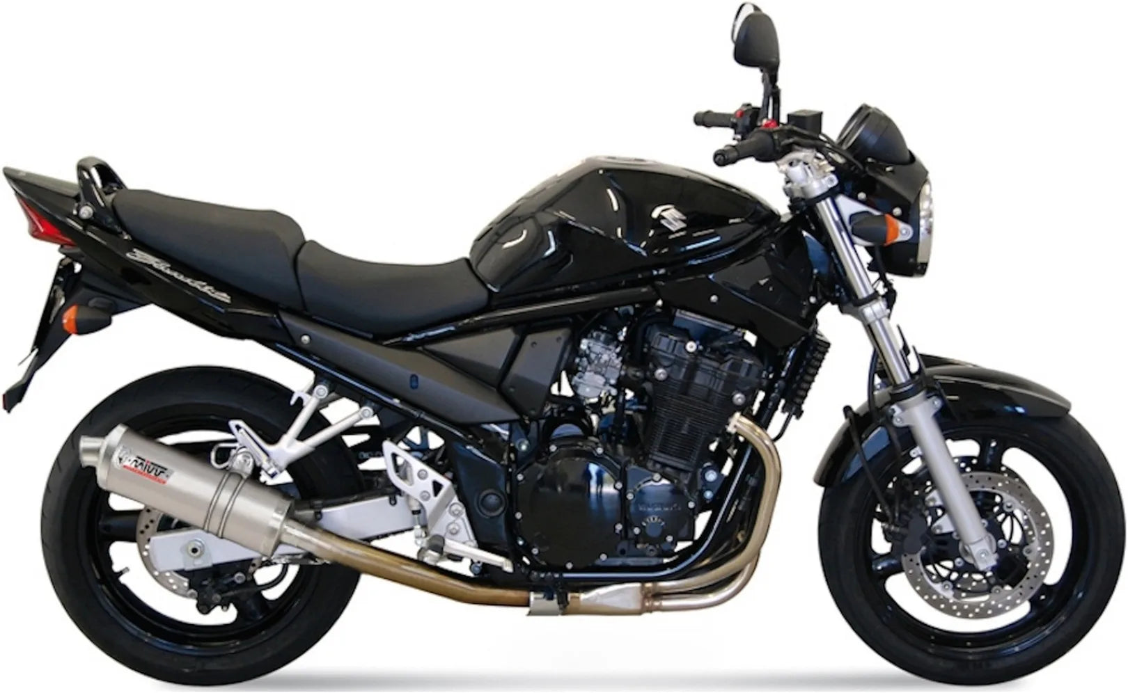Auspuffendstück Mit Geräuschzulassung Oval Edelstahl - Mivv Kompatibel Mit Suzuki Gsf 650 Bandit (2005-2006)