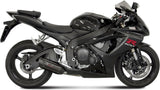 Katalysiertes Auspuffendstück Mit Geräuschzulassung Suono Stahl Schwarz Carbon - Mivv Kompatibel Mit Suzuki Gsx-R 750 (2006-2007)