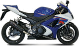 Doppelauspuffanlage Ohne Katalysator Mit Geräuschzulassung Suono Stahl Schwarz Carbon - Mivv Kompatibel Mit Suzuki Gsx-R 1000 (2007-2008)