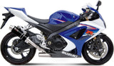 Doppelauspuffanlage Mit Geräuschzulassung Gp Stahl Schwarz - Mivv Kompatibel Mit Suzuki Gsx-R 1000 (2007-2008)