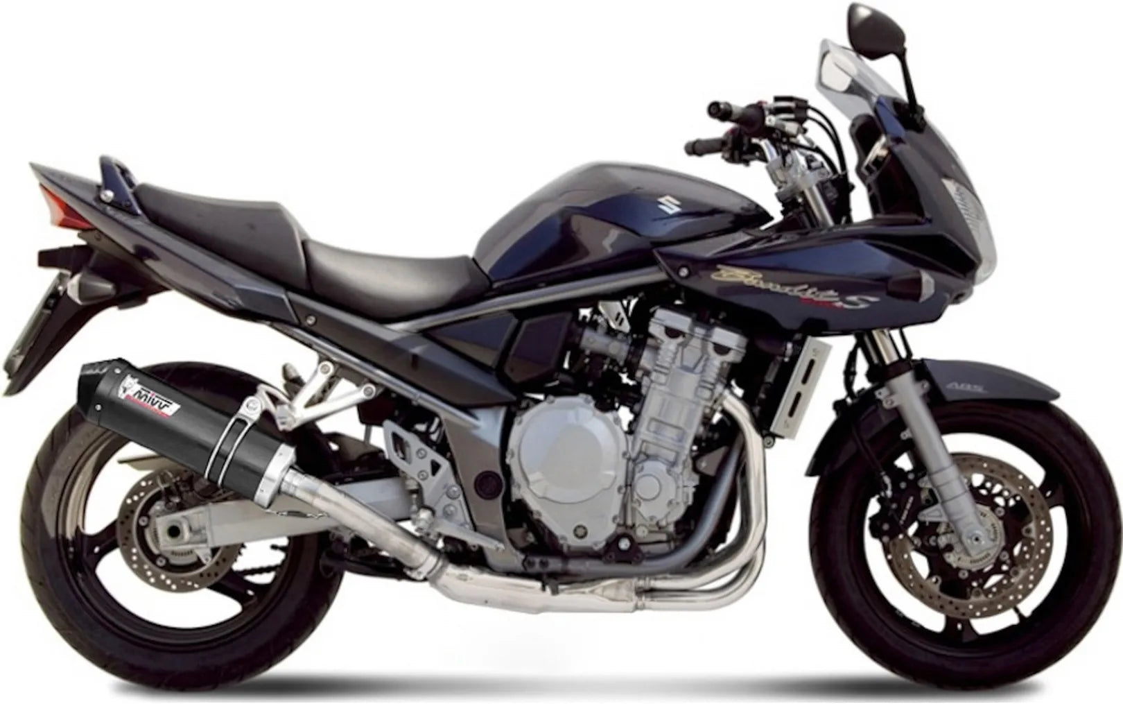 Auspuffendstück Mit Geräuschzulassung Oval Carbon Carbon - Mivv Kompatibel Mit Suzuki Gsf 1250 Bandit (2007-2016)