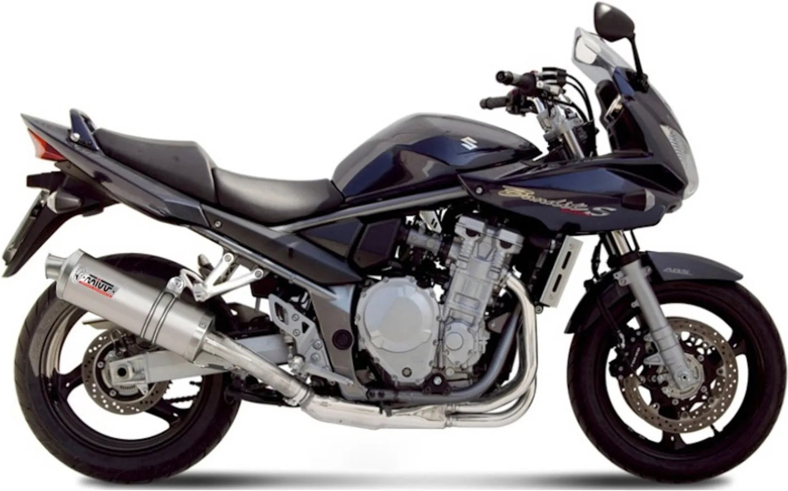 Auspuffendstück Mit Geräuschzulassung Oval Edelstahl - Mivv Kompatibel Mit Suzuki Gsx 1250 Fa (2009-2016)