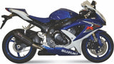 Auspuffendstück Mit Geräuschzulassung Suono Stahl Schwarz Carbon - Mivv Kompatibel Mit Suzuki Gsx-R 750 (2008-2010)