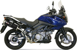 Doppelauspuffanlage Mit Geräuschzulassung Oval Carbon - Mivv Kompatibel Mit Suzuki Dl 1000 V-Strom (2002-2013)