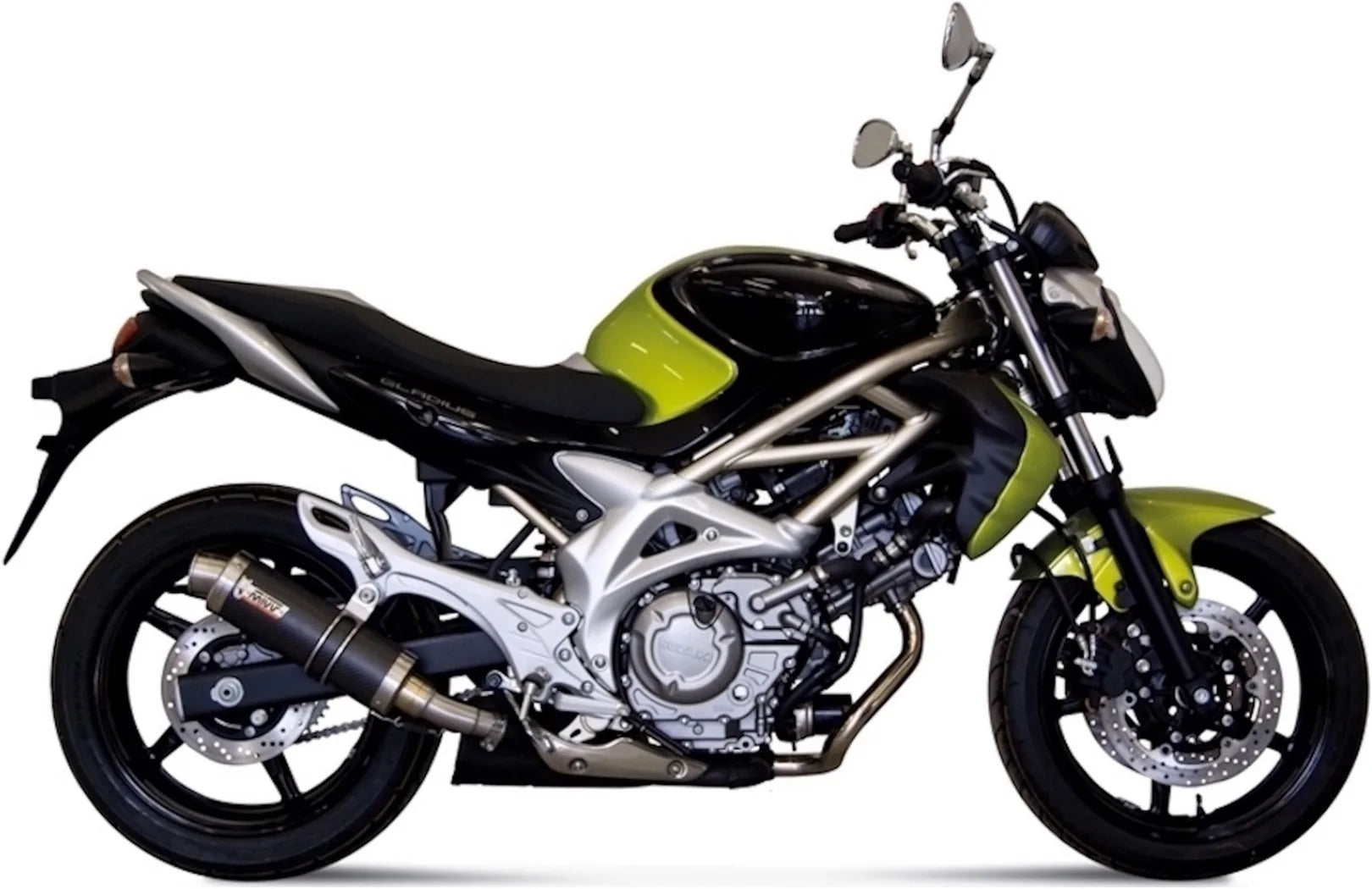 Auspuffendstück Mit Geräuschzulassung Gp Carbon - Mivv Kompatibel Mit Suzuki Gladius (2009-2015)