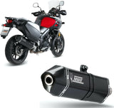 Auspuffendstück Mit Geräuschzulassung Speed Edge Stahl Schwarz Carbon - Mivv Kompatibel Mit Suzuki Dl 1050 V-Strom - Xt (2020-2024)