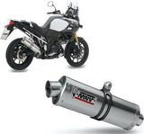 Exhaust Tip With Noise Certification Oval Stainless Steel - Mivv Compatible With Suzuki Dl 1000 V-Strom (2014-2020)