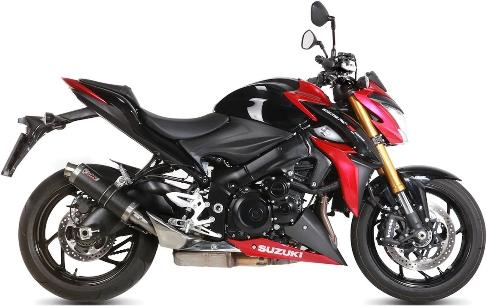 Auspuffendstück Mit Geräuschzulassung Gp Carbon - Mivv Kompatibel Mit Suzuki Gsx-S 1000 (2015-2020)
