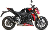 Auspuffendstück Mit Geräuschzulassung Suono Stahl Schwarz Carbon - Mivv Kompatibel Mit Suzuki Gsx-S 1000 (2015-2020)