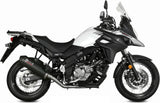 Katalysiertes Auspuffendstück Mit Geräuschzulassung Oval Carbon Carbon - Mivv Kompatibel Mit Suzuki Dl 650 V-Strom (2017-2024)