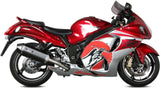 Doppelauspuffanlage Mit Geräuschzulassung Speed Edge Stahl Schwarz Carbon - Mivv Kompatibel Mit Suzuki Gsx-R 1300 Hayabusa (2008-2017)