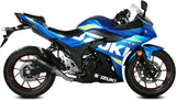 Auspuffendstück Mit Geräuschzulassung Gppro Stahl Schwarz - Mivv Kompatibel Mit Suzuki Gsx 250 R (2017-2020)
