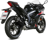 Komplette Abgasanlage Mit Katalysator Und Geräuschzulassung Delta Race Stahl Schwarz Carbon - Mivv Kompatibel Mit Suzuki Gsx-S 125 (2017-2020)