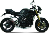 Katalysiertes Auspuffendstück Mit Geräuschzulassung Gp Stahl Schwarz - Mivv Kompatibel Mit Triumph Speed Triple (2005-2006)