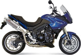 Katalysiertes Auspuffendstück Mit Geräuschzulassung Oval Edelstahl - Mivv Kompatibel Mit Triumph Tiger 1050 (2007-2012)