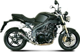Katalysiertes Auspuffendstück Mit Geräuschzulassung Gp Carbon - Mivv Kompatibel Mit Triumph Speed Triple (2007-2010)