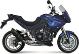 Katalysiertes Auspuffendstück Mit Geräuschzulassung Suono Stahl Schwarz Carbon - Mivv Kompatibel Mit Triumph Tiger 1050 (2007-2012)
