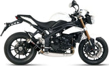 Auspuffendstück Mit Geräuschzulassung Gp Stahl Schwarz - Mivv Kompatibel Mit Triumph Speed Triple (2011-2015)