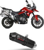 Auspuffendstück Mit Geräuschzulassung Oval Carbon - Mivv Kompatibel Mit Triumph Tiger 900 - Gt - Pro (2021-2024)