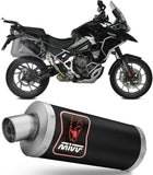 Auspuffendstück Mit Geräuschzulassung Dakar Stahl Schwarz - Mivv Kompatibel Mit Triumph Tiger 1200 Gt - Rally (2021-2024)