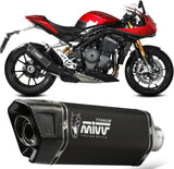 Auspuffendstück Mit Geräuschzulassung Sr-1 Titan Schwarz - Mivv Kompatibel Mit Triumph Speed Triple 1200 Rr - Rs (2021-2024)