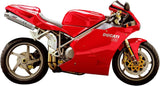 Doppelauspuffanlage Mit Geräuschzulassung Oval Titan - Mivv Kompatibel Mit Ducati 748 (1994-2003)