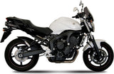 Dual Exhaust System With Sound Certification Suono Steel Black Carbon - Mivv Compatible With Yamaha Fz-6 Fazer (2004-2011)