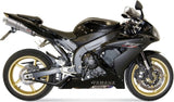Doppelauspuffanlage Mit Geräuschzulassung Oval Edelstahl - Mivv Kompatibel Mit Yamaha Yzf 1000 R1 (2004-2006)