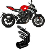 Auspuffendstück Mit Geräuschzulassung Speed Edge Stahl Schwarz Carbon - Mivv Kompatibel Mit Mv Agusta Brutale 800 Rr (2017-2024)