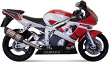 Exhaust Tip With Noise Certification Suono Stainless Steel Carbon - Mivv Compatible With Yamaha Yzf 600 R6 (1999-2002)