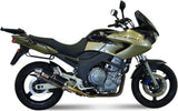 Dual Catalytic Exhaust Tips With Sound Certification Oval Carbon - Mivv Compatible With Yamaha Tdm 900 (2002-2014)